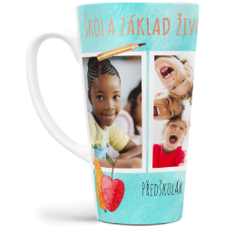 Fotohrnček latte veľký - originálny darček - Aquarel school